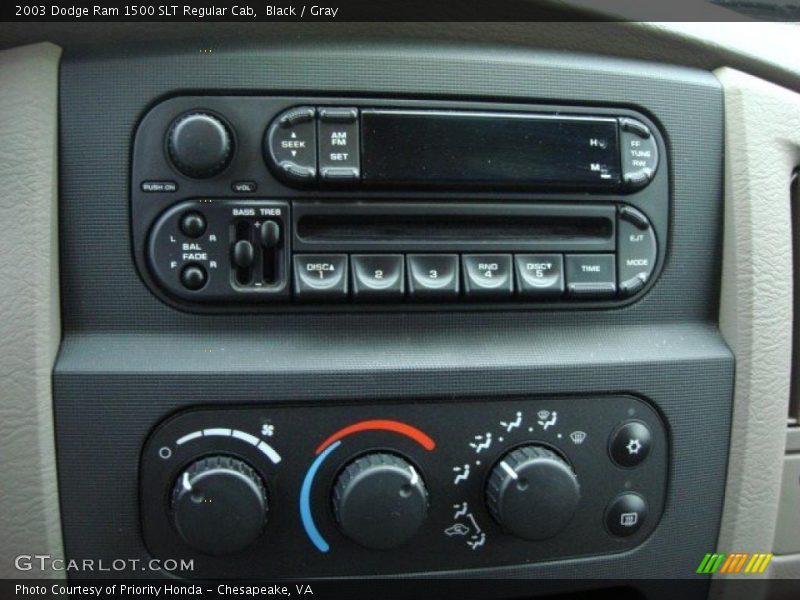 Black / Gray 2003 Dodge Ram 1500 SLT Regular Cab