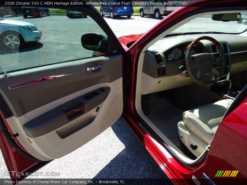 Inferno Red Crystal Pearl / Medium Pebble Beige/Cream 2008 Chrysler 300 C HEMI Heritage Edition