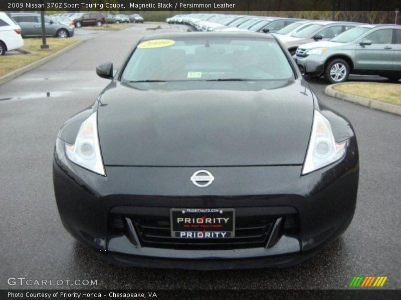 Magnetic Black / Persimmon Leather 2009 Nissan 370Z Sport Touring Coupe