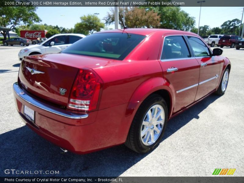 Inferno Red Crystal Pearl / Medium Pebble Beige/Cream 2008 Chrysler 300 C HEMI Heritage Edition