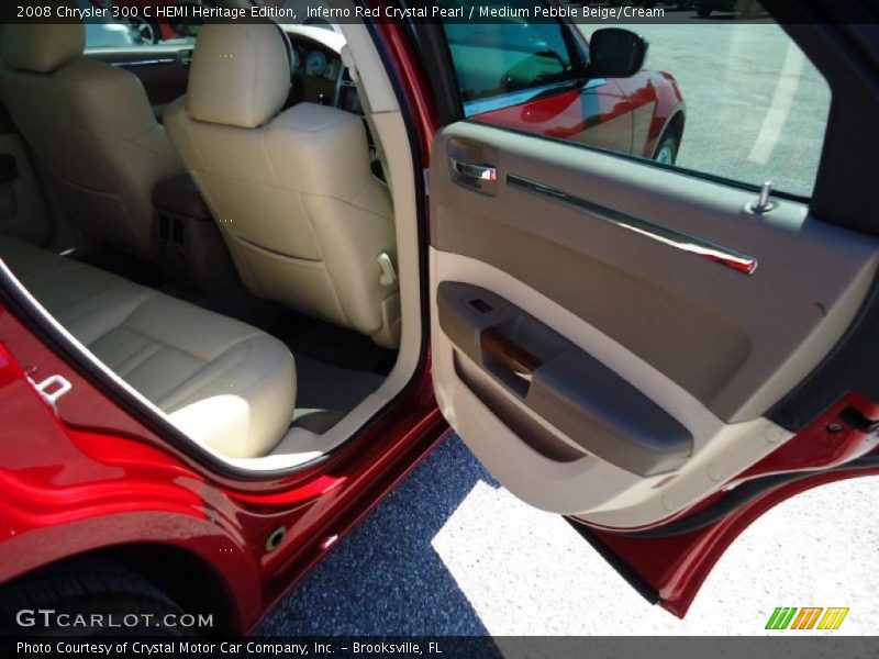 Inferno Red Crystal Pearl / Medium Pebble Beige/Cream 2008 Chrysler 300 C HEMI Heritage Edition