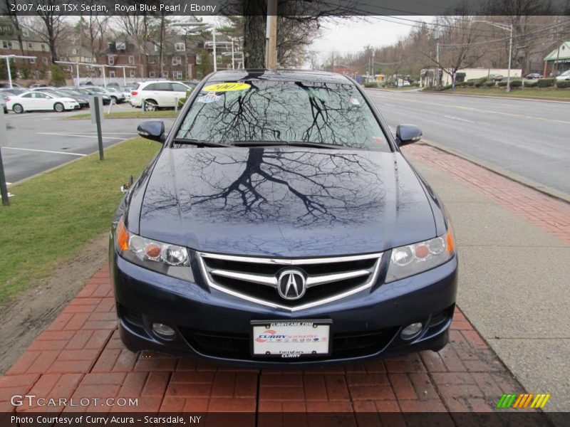 Royal Blue Pearl / Ebony 2007 Acura TSX Sedan