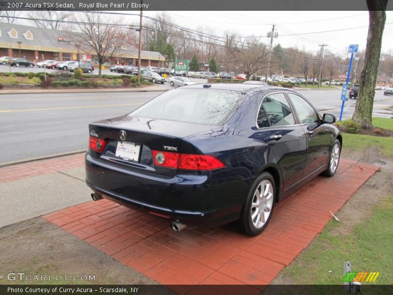 Royal Blue Pearl / Ebony 2007 Acura TSX Sedan