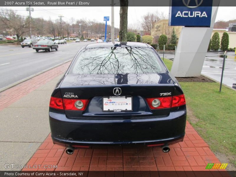 Royal Blue Pearl / Ebony 2007 Acura TSX Sedan