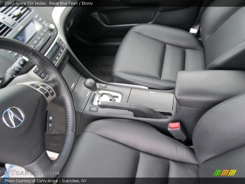 Royal Blue Pearl / Ebony 2007 Acura TSX Sedan