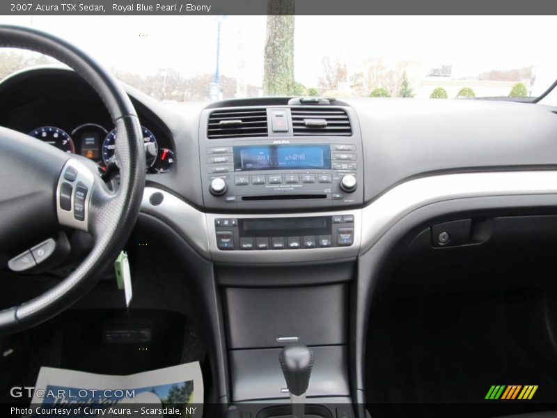 Royal Blue Pearl / Ebony 2007 Acura TSX Sedan
