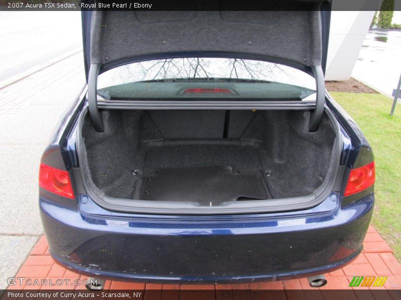 Royal Blue Pearl / Ebony 2007 Acura TSX Sedan