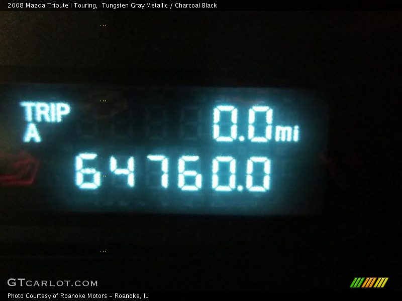 Tungsten Gray Metallic / Charcoal Black 2008 Mazda Tribute i Touring