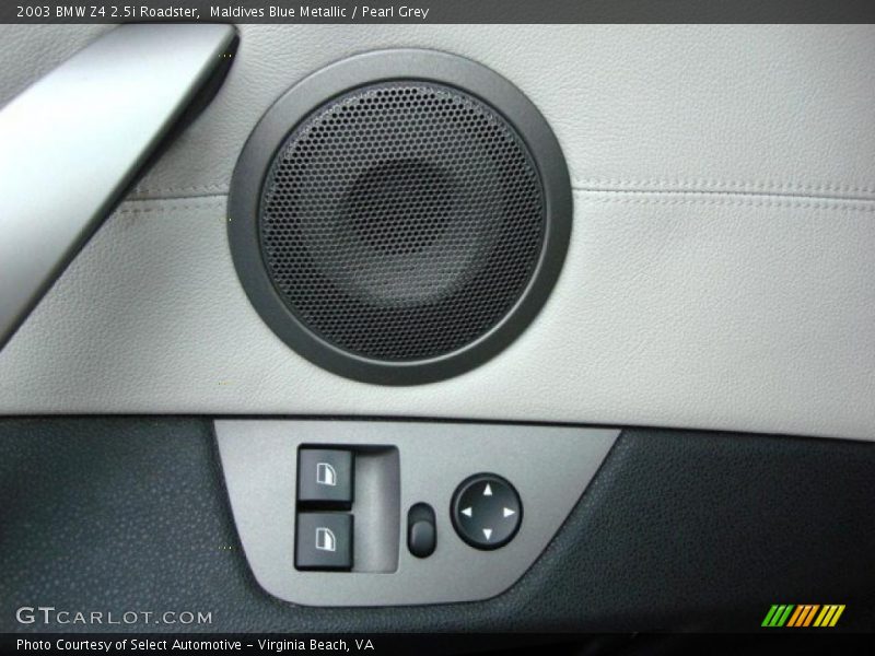 Maldives Blue Metallic / Pearl Grey 2003 BMW Z4 2.5i Roadster