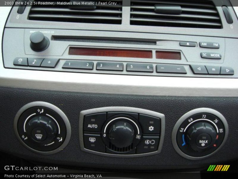 Maldives Blue Metallic / Pearl Grey 2003 BMW Z4 2.5i Roadster