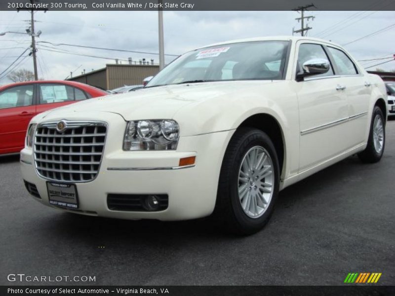 Cool Vanilla White / Dark Slate Gray 2010 Chrysler 300 Touring