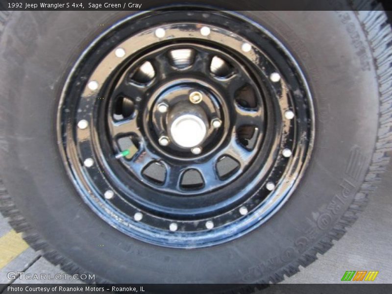 Sage Green / Gray 1992 Jeep Wrangler S 4x4