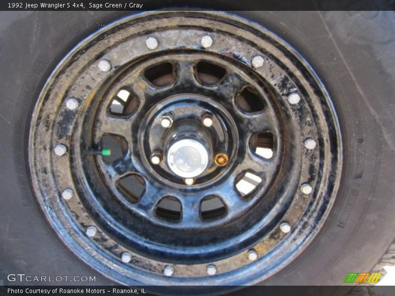 Sage Green / Gray 1992 Jeep Wrangler S 4x4