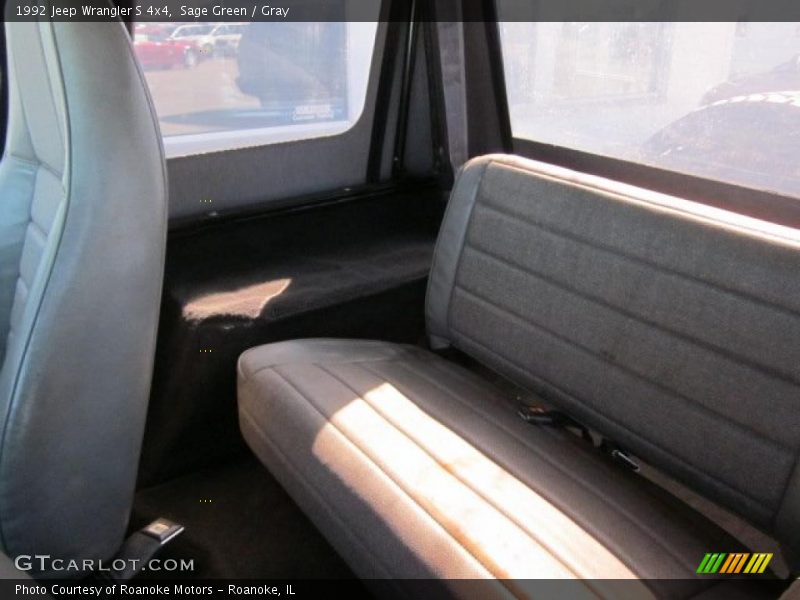 Sage Green / Gray 1992 Jeep Wrangler S 4x4