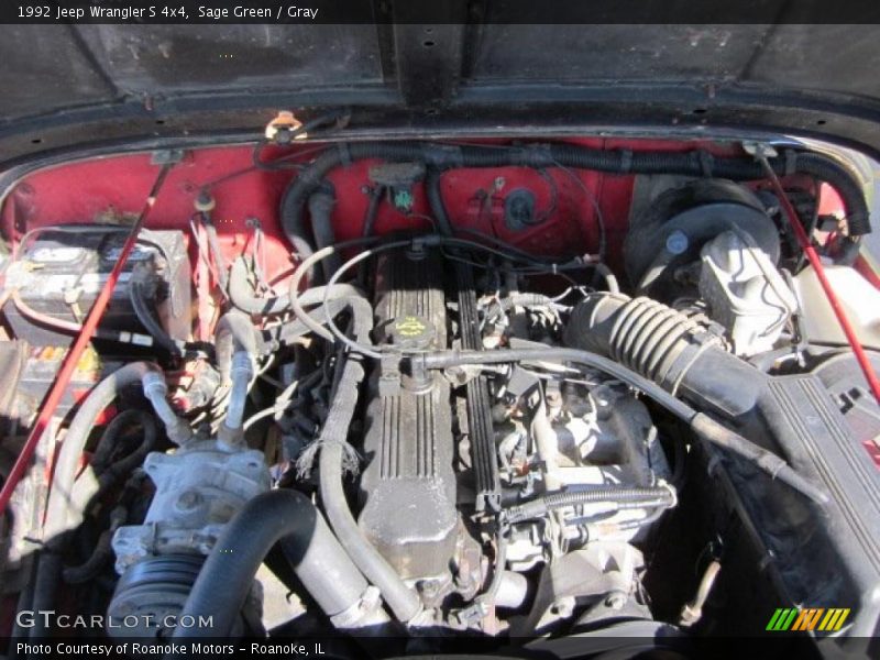 Sage Green / Gray 1992 Jeep Wrangler S 4x4