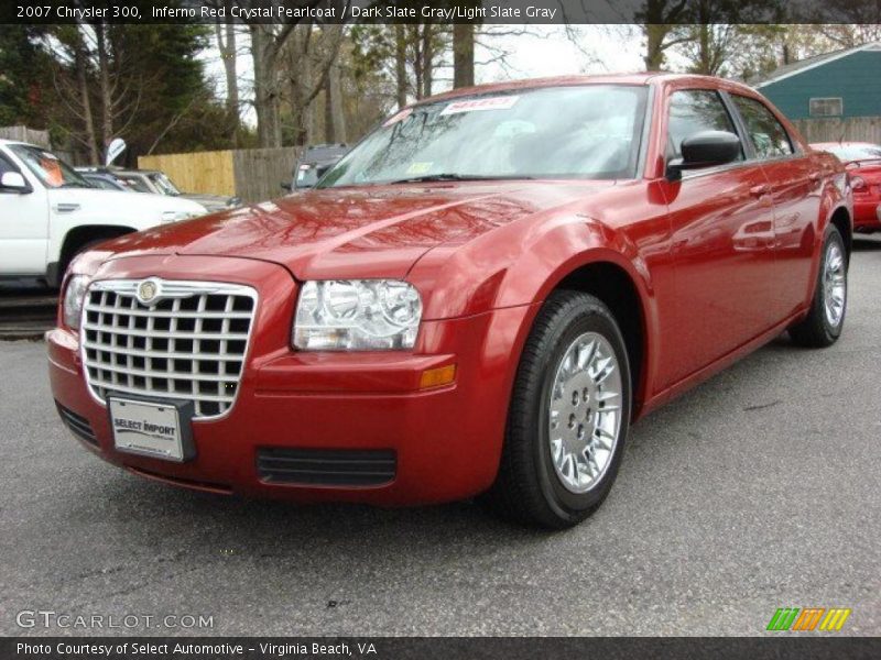Inferno Red Crystal Pearlcoat / Dark Slate Gray/Light Slate Gray 2007 Chrysler 300