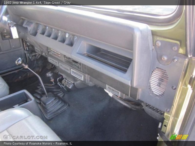 Sage Green / Gray 1992 Jeep Wrangler S 4x4