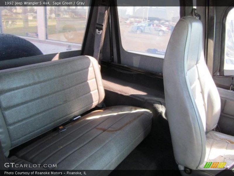Sage Green / Gray 1992 Jeep Wrangler S 4x4