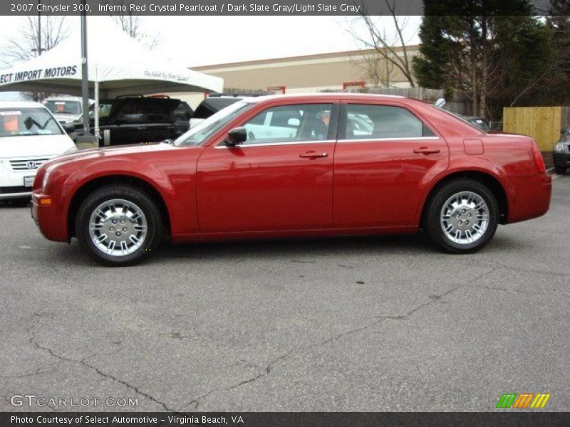 Inferno Red Crystal Pearlcoat / Dark Slate Gray/Light Slate Gray 2007 Chrysler 300