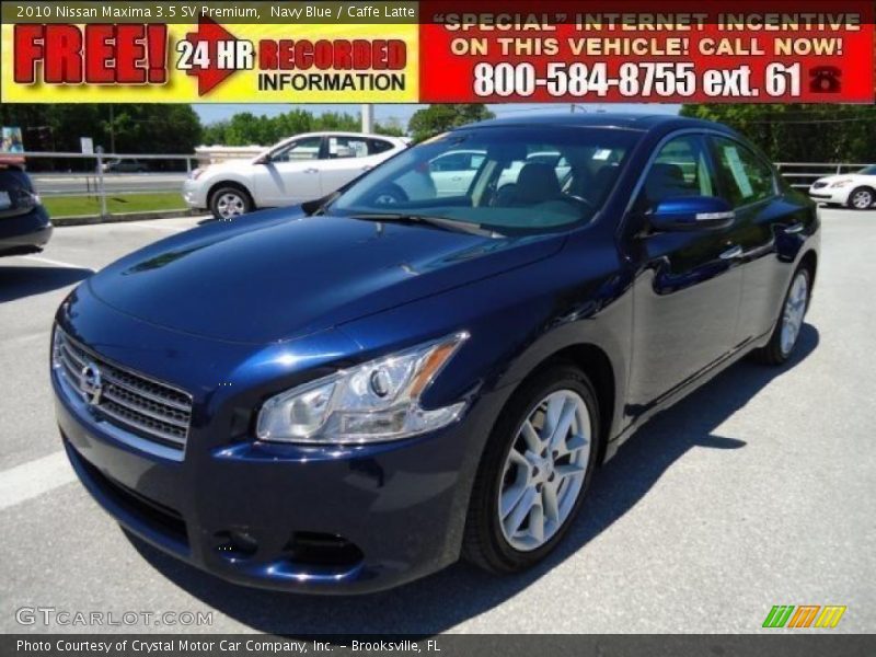 Navy Blue / Caffe Latte 2010 Nissan Maxima 3.5 SV Premium