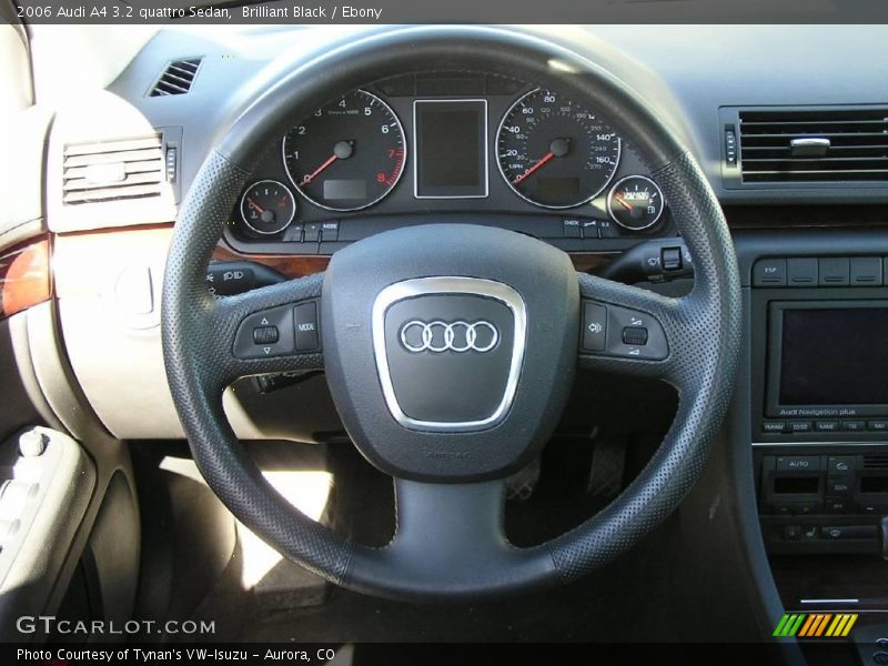 Brilliant Black / Ebony 2006 Audi A4 3.2 quattro Sedan