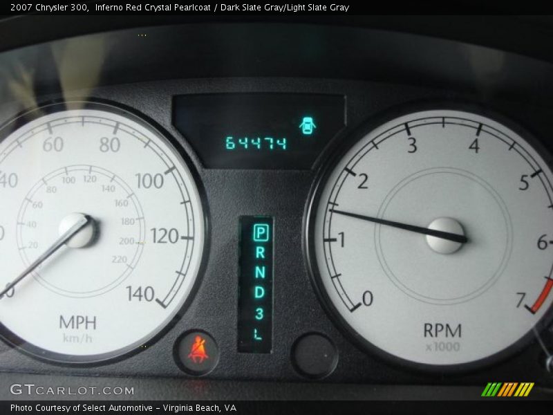 Inferno Red Crystal Pearlcoat / Dark Slate Gray/Light Slate Gray 2007 Chrysler 300