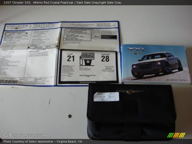 Inferno Red Crystal Pearlcoat / Dark Slate Gray/Light Slate Gray 2007 Chrysler 300