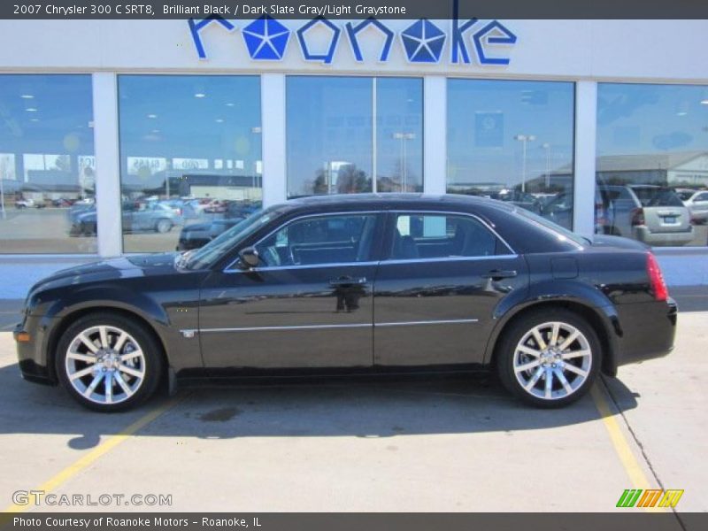 Brilliant Black / Dark Slate Gray/Light Graystone 2007 Chrysler 300 C SRT8