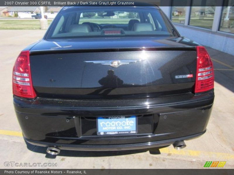 Brilliant Black / Dark Slate Gray/Light Graystone 2007 Chrysler 300 C SRT8
