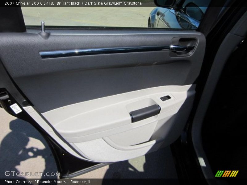 Brilliant Black / Dark Slate Gray/Light Graystone 2007 Chrysler 300 C SRT8