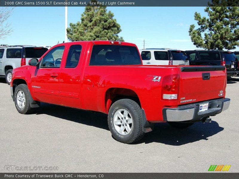 Fire Red / Light Cashmere 2008 GMC Sierra 1500 SLT Extended Cab 4x4