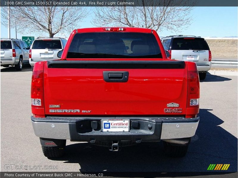 Fire Red / Light Cashmere 2008 GMC Sierra 1500 SLT Extended Cab 4x4