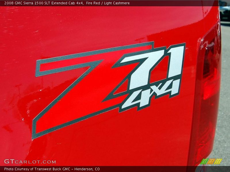 Fire Red / Light Cashmere 2008 GMC Sierra 1500 SLT Extended Cab 4x4