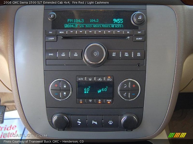 Controls of 2008 Sierra 1500 SLT Extended Cab 4x4