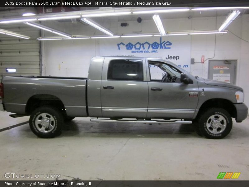 Mineral Gray Metallic / Medium Slate Gray 2009 Dodge Ram 3500 Laramie Mega Cab 4x4