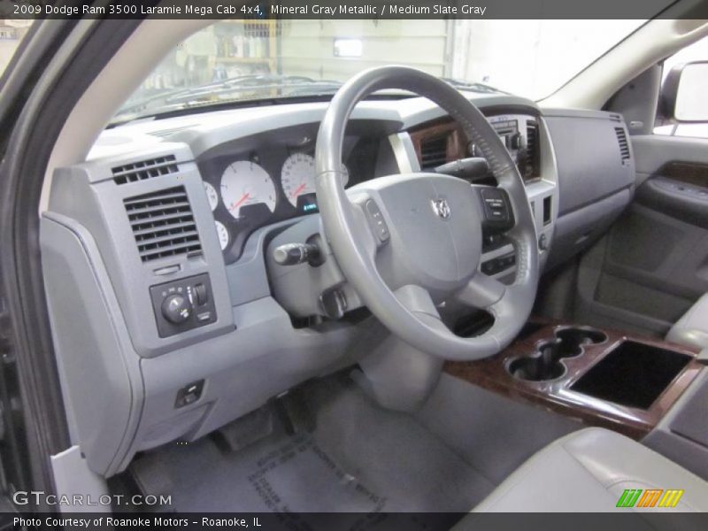 Mineral Gray Metallic / Medium Slate Gray 2009 Dodge Ram 3500 Laramie Mega Cab 4x4