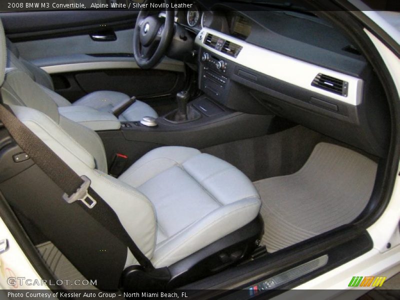 Alpine White / Silver Novillo Leather 2008 BMW M3 Convertible