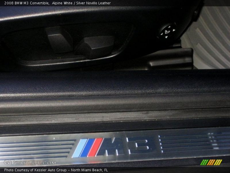 Alpine White / Silver Novillo Leather 2008 BMW M3 Convertible