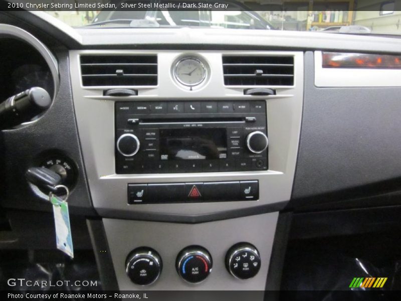 Silver Steel Metallic / Dark Slate Gray 2010 Chrysler Sebring Limited Sedan