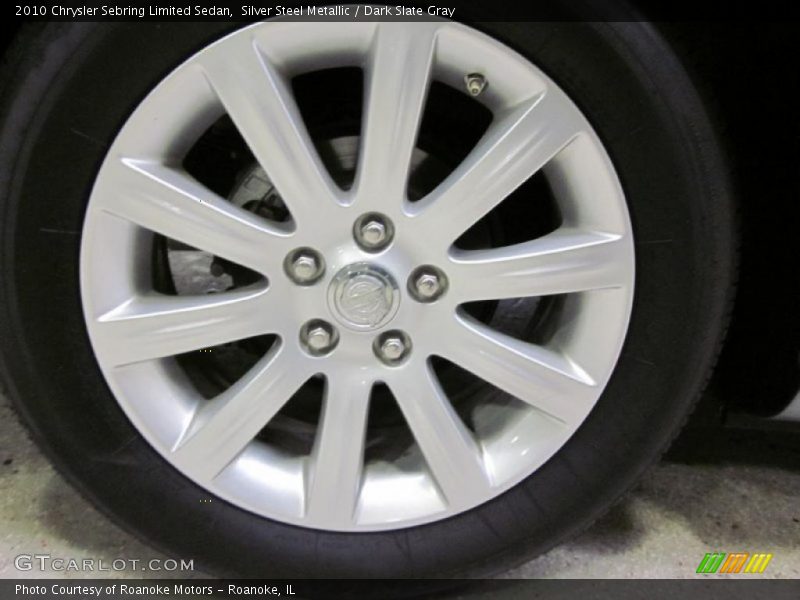 Silver Steel Metallic / Dark Slate Gray 2010 Chrysler Sebring Limited Sedan