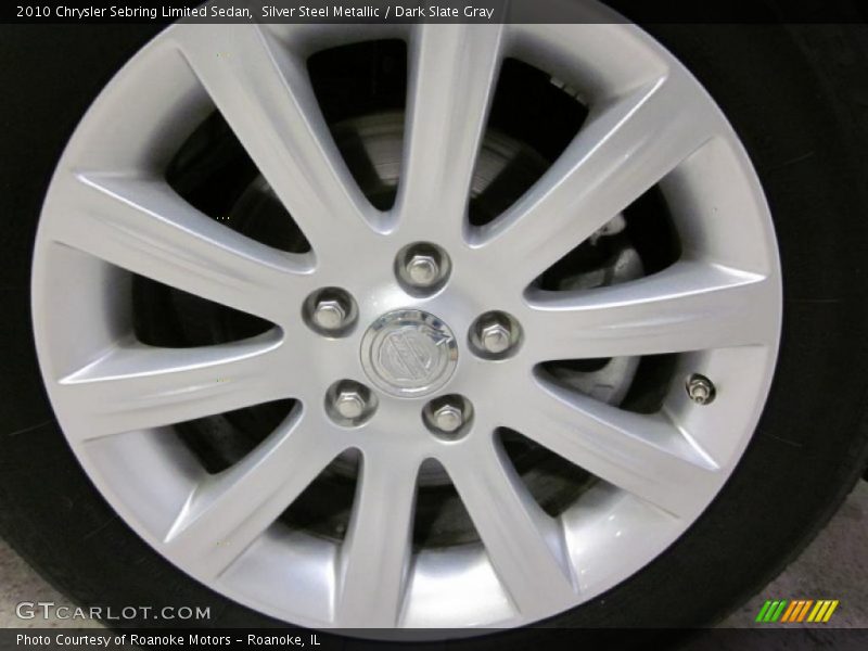 Silver Steel Metallic / Dark Slate Gray 2010 Chrysler Sebring Limited Sedan