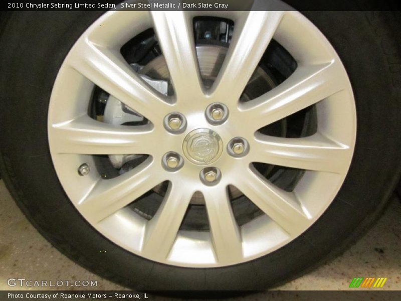 Silver Steel Metallic / Dark Slate Gray 2010 Chrysler Sebring Limited Sedan