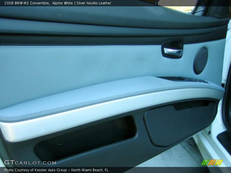 Alpine White / Silver Novillo Leather 2008 BMW M3 Convertible