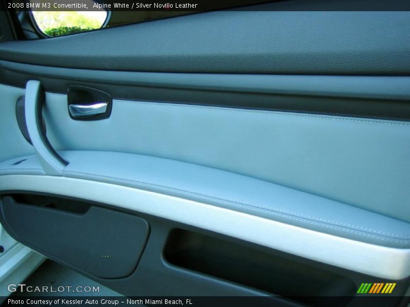 Alpine White / Silver Novillo Leather 2008 BMW M3 Convertible