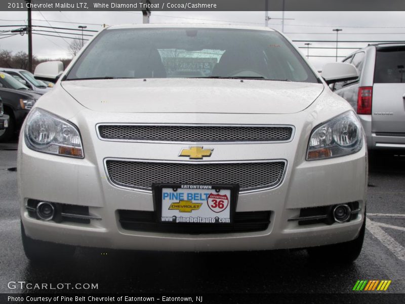 White Diamond Tricoat / Cocoa/Cashmere 2011 Chevrolet Malibu LTZ