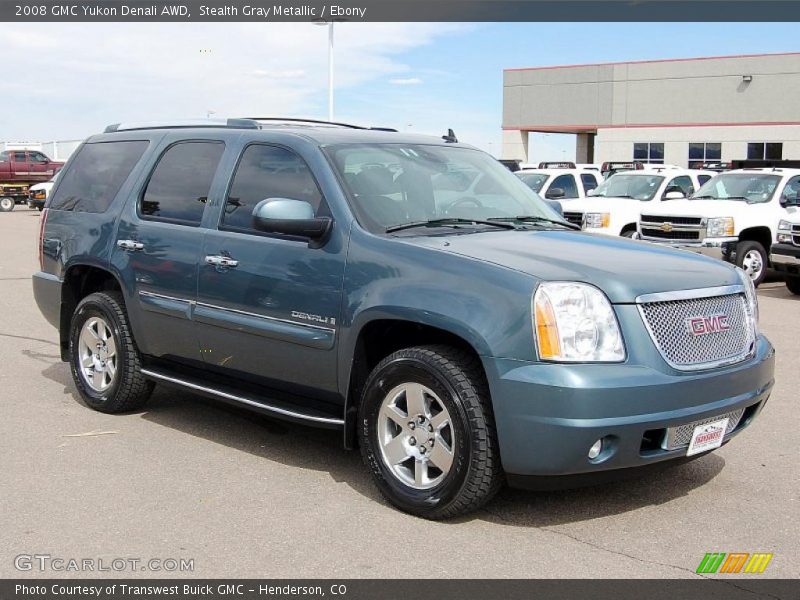 Stealth Gray Metallic / Ebony 2008 GMC Yukon Denali AWD