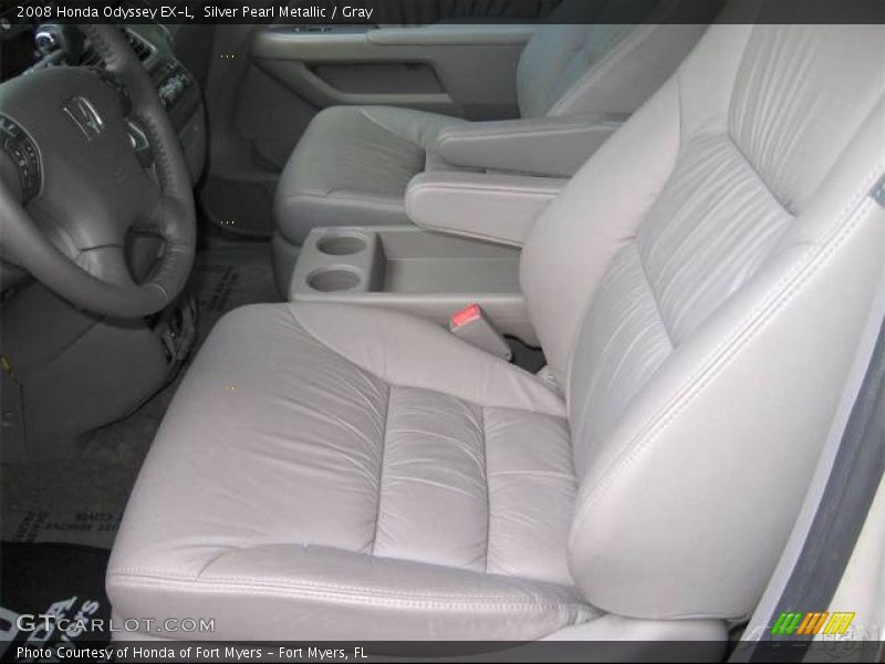 Silver Pearl Metallic / Gray 2008 Honda Odyssey EX-L