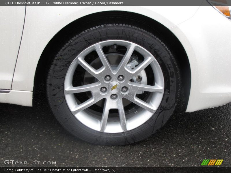 White Diamond Tricoat / Cocoa/Cashmere 2011 Chevrolet Malibu LTZ