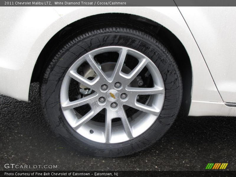 White Diamond Tricoat / Cocoa/Cashmere 2011 Chevrolet Malibu LTZ