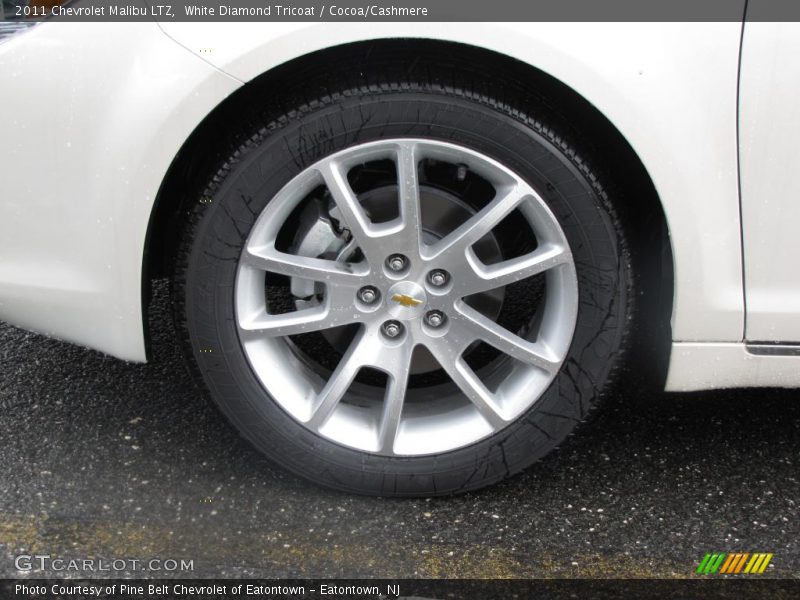 White Diamond Tricoat / Cocoa/Cashmere 2011 Chevrolet Malibu LTZ